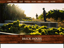 Tablet Screenshot of brickhousewines.com